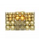 Sonata Комплект коледни топки от 100 части, 6 см, злато -