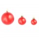 Sonata Комплект коледни топки от 100 части, 6 см, червени -