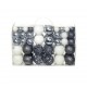 Sonata Комплект коледни топки от 100 части, 6 см, бели/сребро -