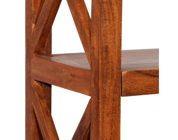 Sonata Етажерка за книги, акация масив с финиш шишам, 60x30x160 см -