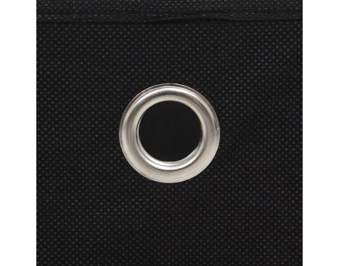 Sonata Кутии за съхранение, 10 бр, нетъкан текстил, 32x32x32 см, черни -