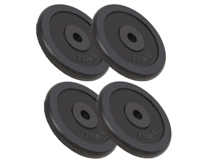Sonata Дискове за тежести, 4 бр, 30 кг, чугун -
