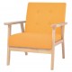 Sonata Комплект кресла, 2 части, плат, жълт -