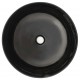 Sonata Керамична мивка кръгла черна 41,5x13,5 см -
