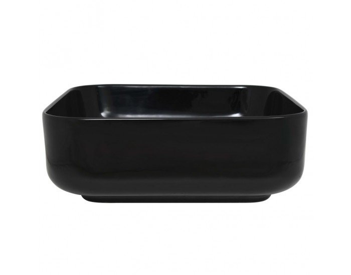 Sonata Керамична мивка, квадратна, черна, 38x38х13,5 см -