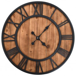 Sonata Винтидж стенен кварцов часовник, дърво и метал, 60 см, XXL - Сувенири, Подаръци, Свещи