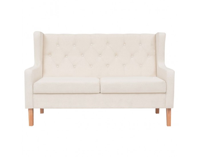 Sonata Комплект дивани и кресло, 3 бр, плат, кремавобели -