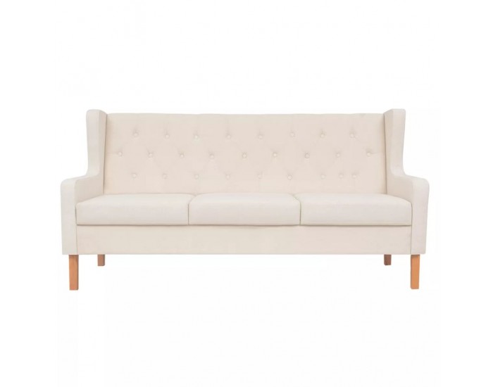 Sonata Комплект дивани и кресло, 3 бр, плат, кремавобели -