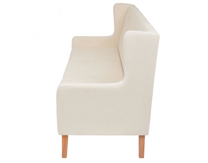 Sonata Комплект дивани и кресло, 3 бр, плат, кремавобели -