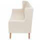 Sonata Комплект дивани и кресло, 3 бр, плат, кремавобели -