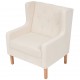 Sonata Комплект дивани и кресло, 3 бр, плат, кремавобели -
