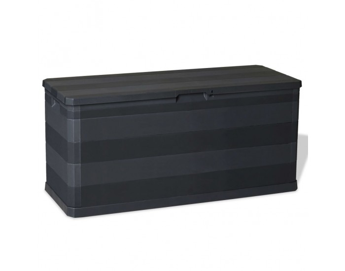 Sonata Градинска кутия за съхранение, черна, 117x45x56 см -