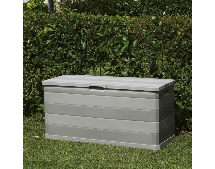 Sonata Градинска кутия за съхранение, сива, 117x45x56 см -