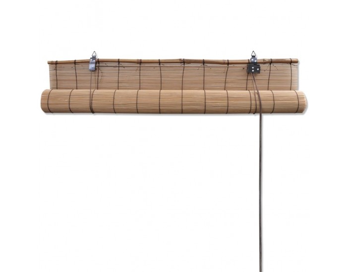 Sonata Бамбукова ролетна щора, 80x220 см, кафява -