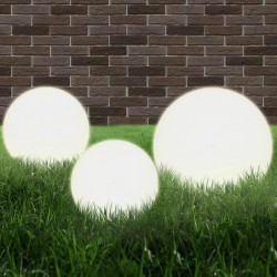 Sonata Градински сфери за LED лампи, 3 бр, 20/30/40 см, PMMA - Декорации