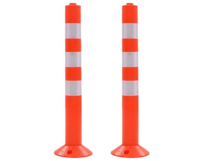 Sonata Сигнални колчета за контрол на трафика, 2 бр, пластмаса, 75 см -