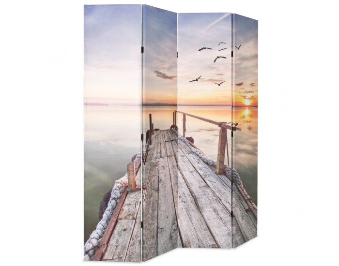 Sonata Сгъваем параван за стая, 160x170 см, езеро -