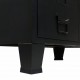 Sonata Гардероб метален, индустриален стил, 67x35x107 см, черен -