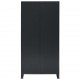 Sonata Гардероб метален, индустриален стил, 90x40x180 см, черен -