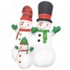 Sonata Коледни надуваеми снежни човеци Santa Family LED IP44 240 см -