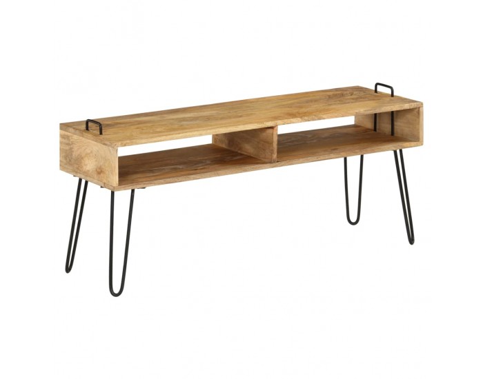 Sonata ТВ поставка, мангова дървесина масив, 110х35х45 см -