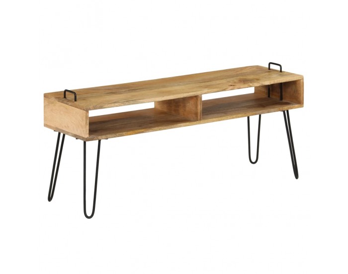 Sonata ТВ поставка, мангова дървесина масив, 110х35х45 см -