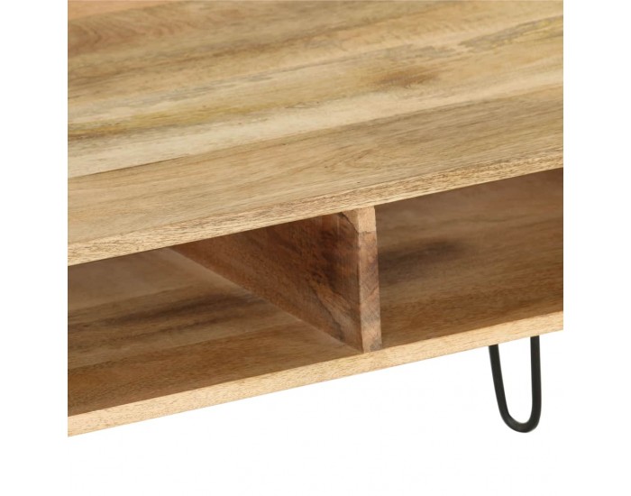 Sonata ТВ поставка, мангова дървесина масив, 110х35х45 см -