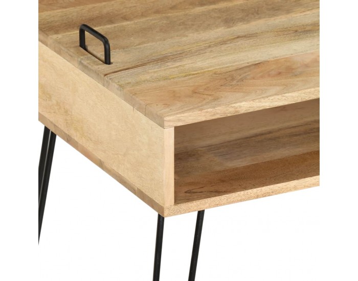 Sonata ТВ поставка, мангова дървесина масив, 110х35х45 см -