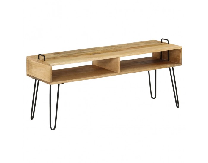 Sonata ТВ поставка, мангова дървесина масив, 110х35х45 см -