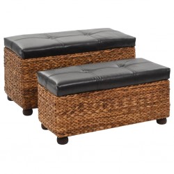 Sonata Комплект от 2 пейки от морска трева, кафяви - Мека мебел