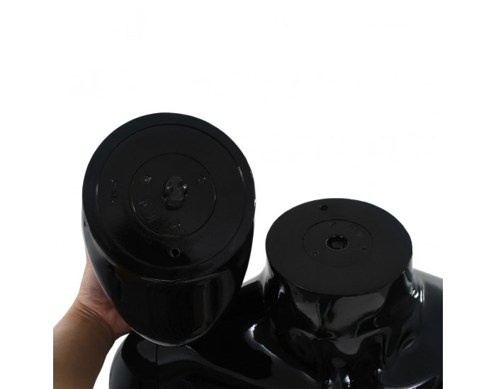 Sonata Женски манекен в цял ръст, стъклена основа, черен гланц, 175 см -