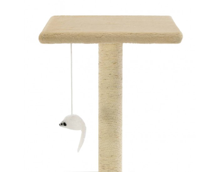 Sonata Котешко дърво със сизалени стълбове, 95 см, бежово -
