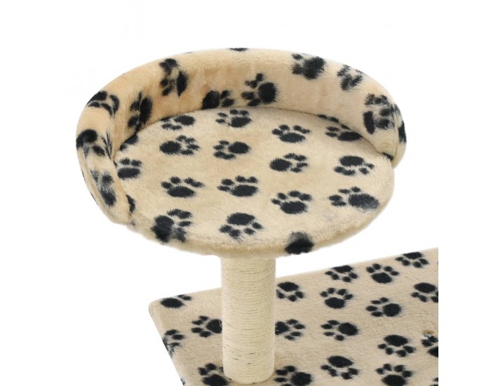 Sonata Котешко дърво със сизалени стълбове, 95 см, бежово, на лапички -