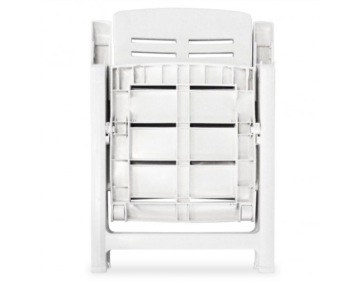 Sonata Градински трапезен комплект, 7 части, пластмаса, бял - Sonata Градински трапезен комплект, 7 части, пластмаса, бял -