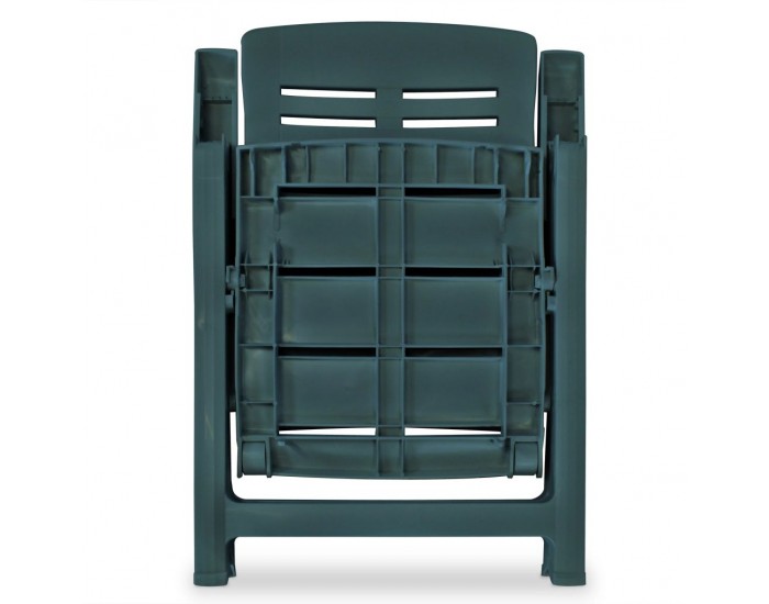 Sonata Градински трапезен комплект, 7 части, пластмаса, зелен - Sonata Градински трапезен комплект, 7 части, пластмаса, зелен -