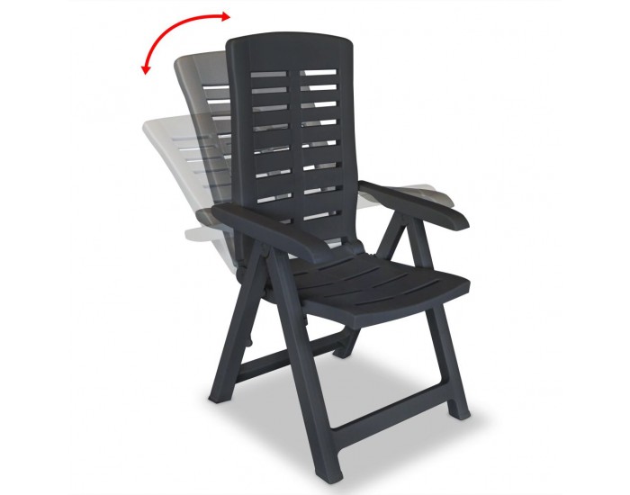 Sonata Бистро комплект, 3 части, пластмаса, антрацит -