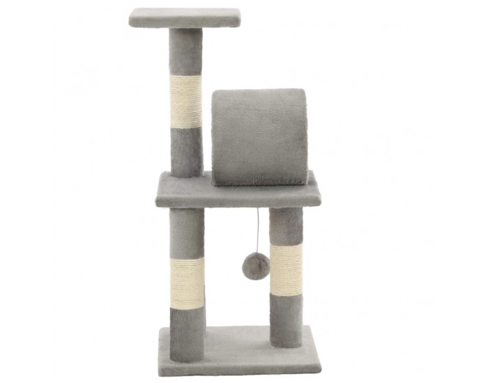 Sonata Котешко дърво със сизалени стълбове, 65 см, сиво -