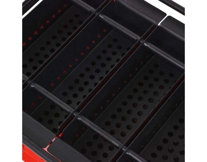 Sonata Преса за брикети от хартия стомана 38x31x18 см черно и червено -