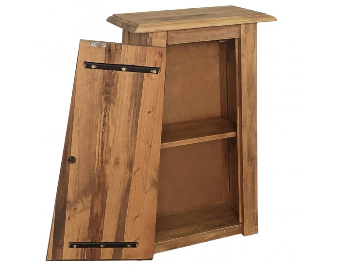 Sonata Стенен шкаф за баня, рециклиран бор масив, 42x23x70 см -