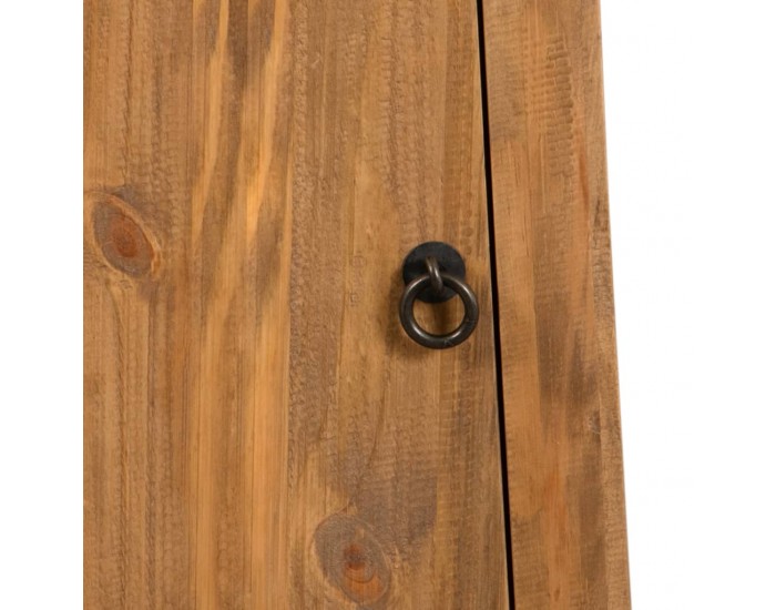 Sonata Стенен шкаф за баня, рециклиран бор масив, 42x23x70 см -