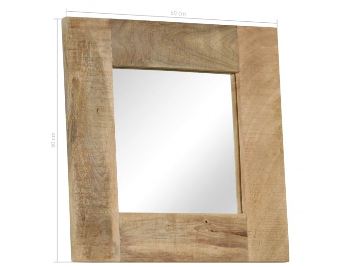 Sonata Огледало, мангово дърво масив, 50x50 см -