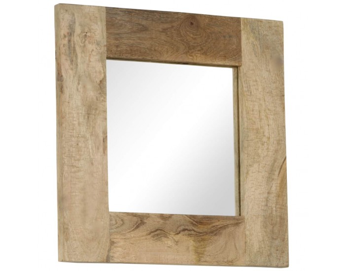 Sonata Огледало, мангово дърво масив, 50x50 см -
