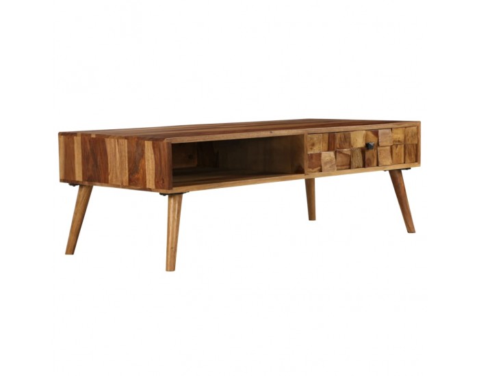 Sonata H Маса за кафе, шишам масив, финиш цвят пчелен мед, 110x50x37 cм