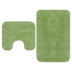 Sonata Комплект постелки за баня, 2 бр, текстил, зелени - Баня