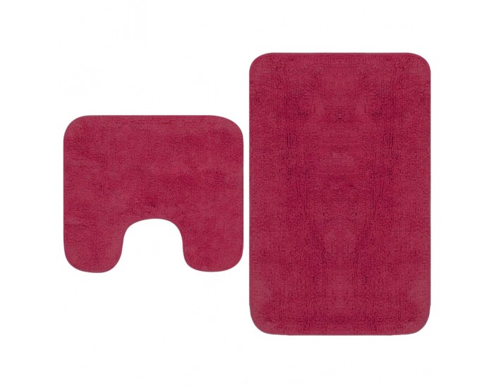 Sonata Комплект постелки за баня, 2 бр, текстил, фуксия -