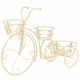 Sonata Цветарник във формата на колело, винтидж стил, метал -
