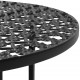 Sonata Бистро маса, винтидж стил, кръгла, метал, 40x70 см, черна -