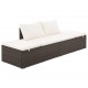 Sonata Градинско легло, кафяво, 195x60 см, полиратан -