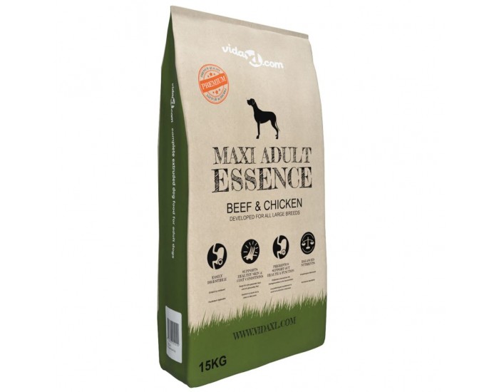 Sonata Храна за кучета Maxi Adult Essence Beef & Chicken 2 бр 30 кг -