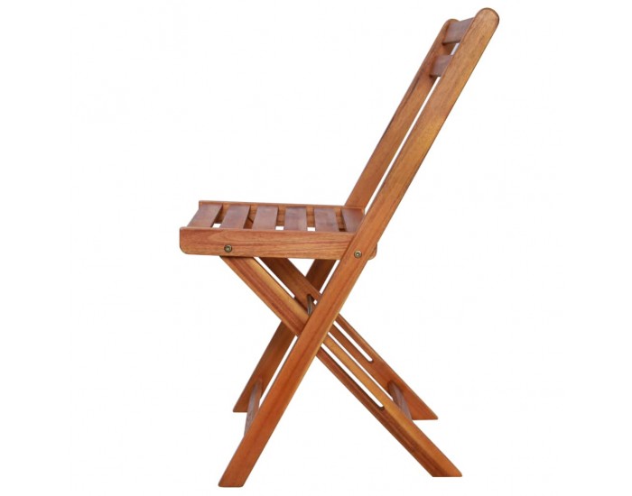 Sonata Градински бистро столове, 2 бр, акациево дърво масив -